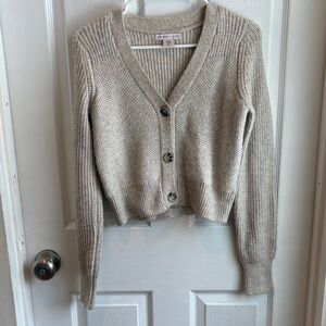 Sincerely Jules XS Beige Button-Up Cardigan